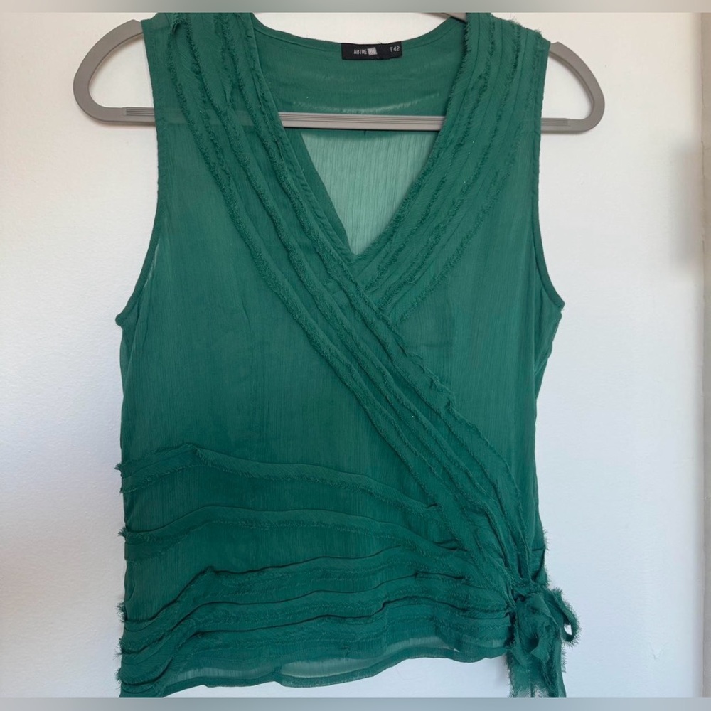 Vintage Semi-Sheer Top with Sheen